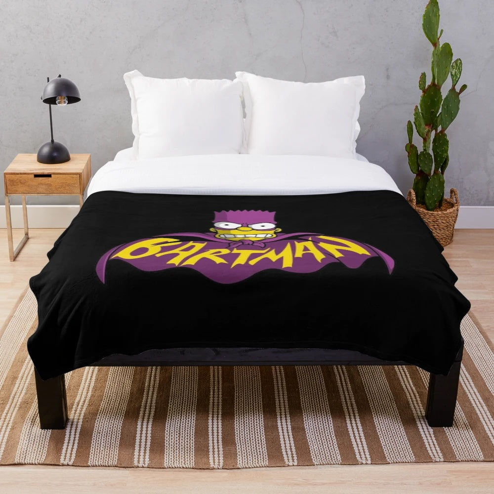 Plush S themed cartoon inspired blanket
