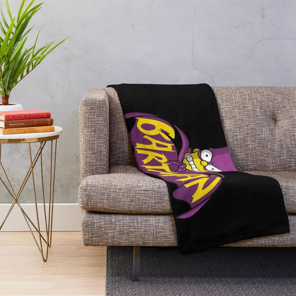 Plush S themed cartoon inspired blanket