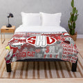 Sacred Heart Collage Plush Blanket