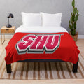 Sacred Heart Pioneers college sports-themed plush blanket