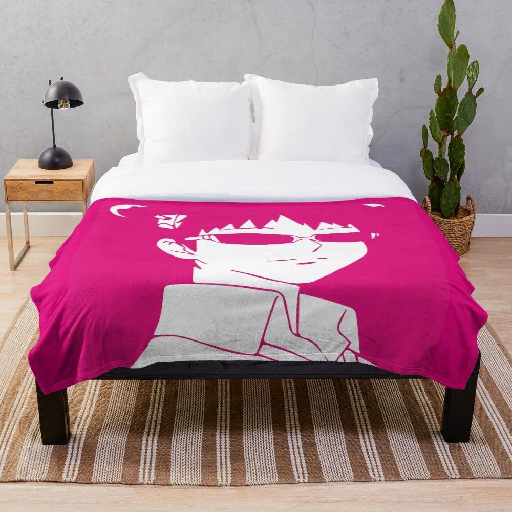 SAIKI Anime Plush Blanket featuring the iconic character