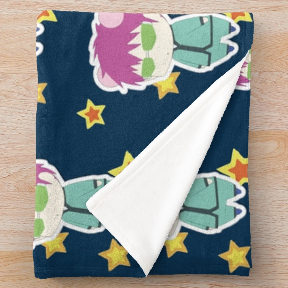 Saiki K The Disastrous Life of Saiki K Inspired Plush Blanket