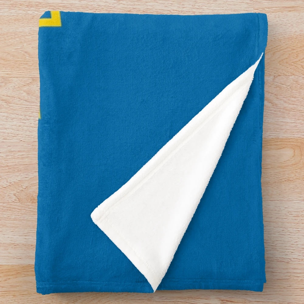 Salem College Plush Blanket with Ice Hockey Design