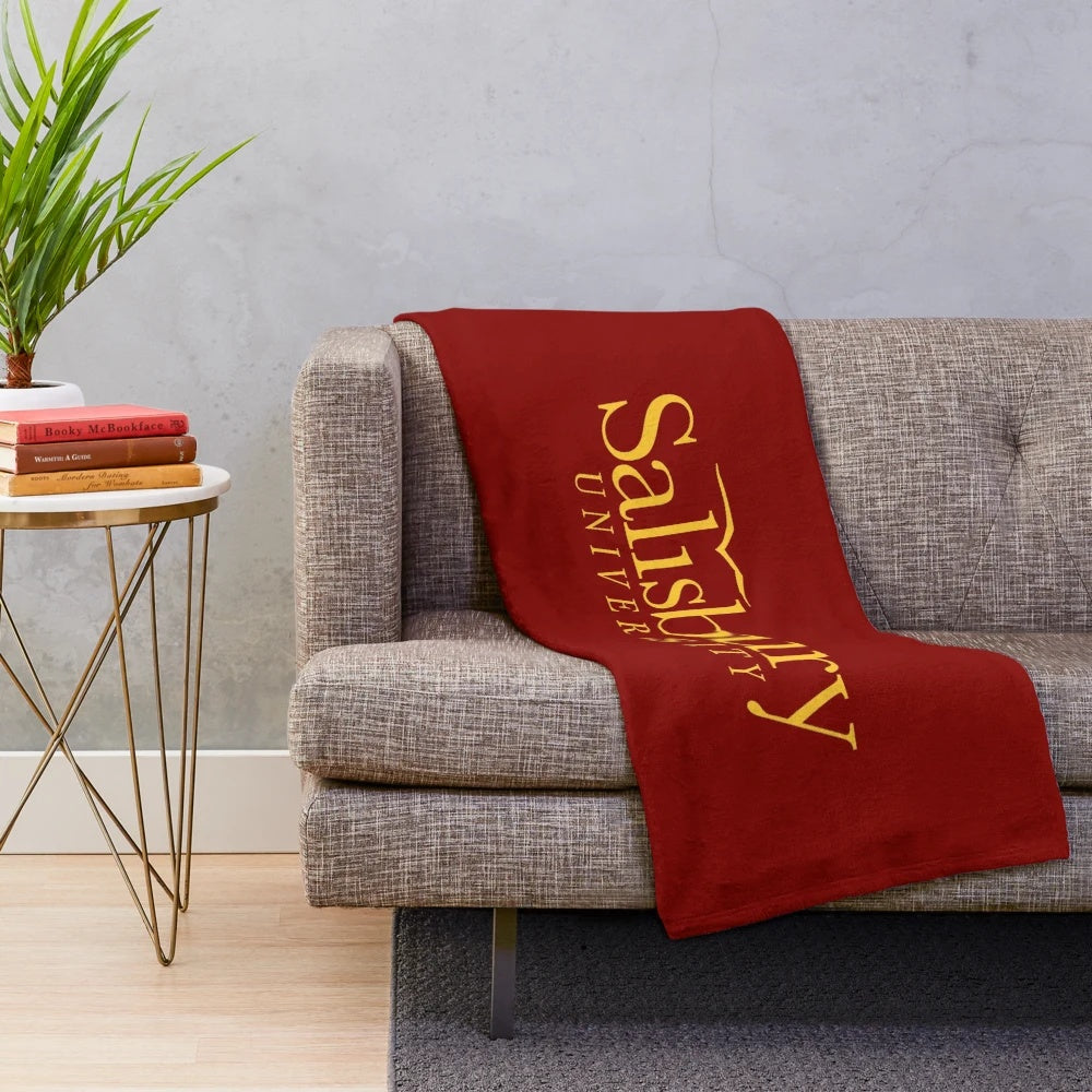 Salisbury University Plush Blanket featuring the college logo