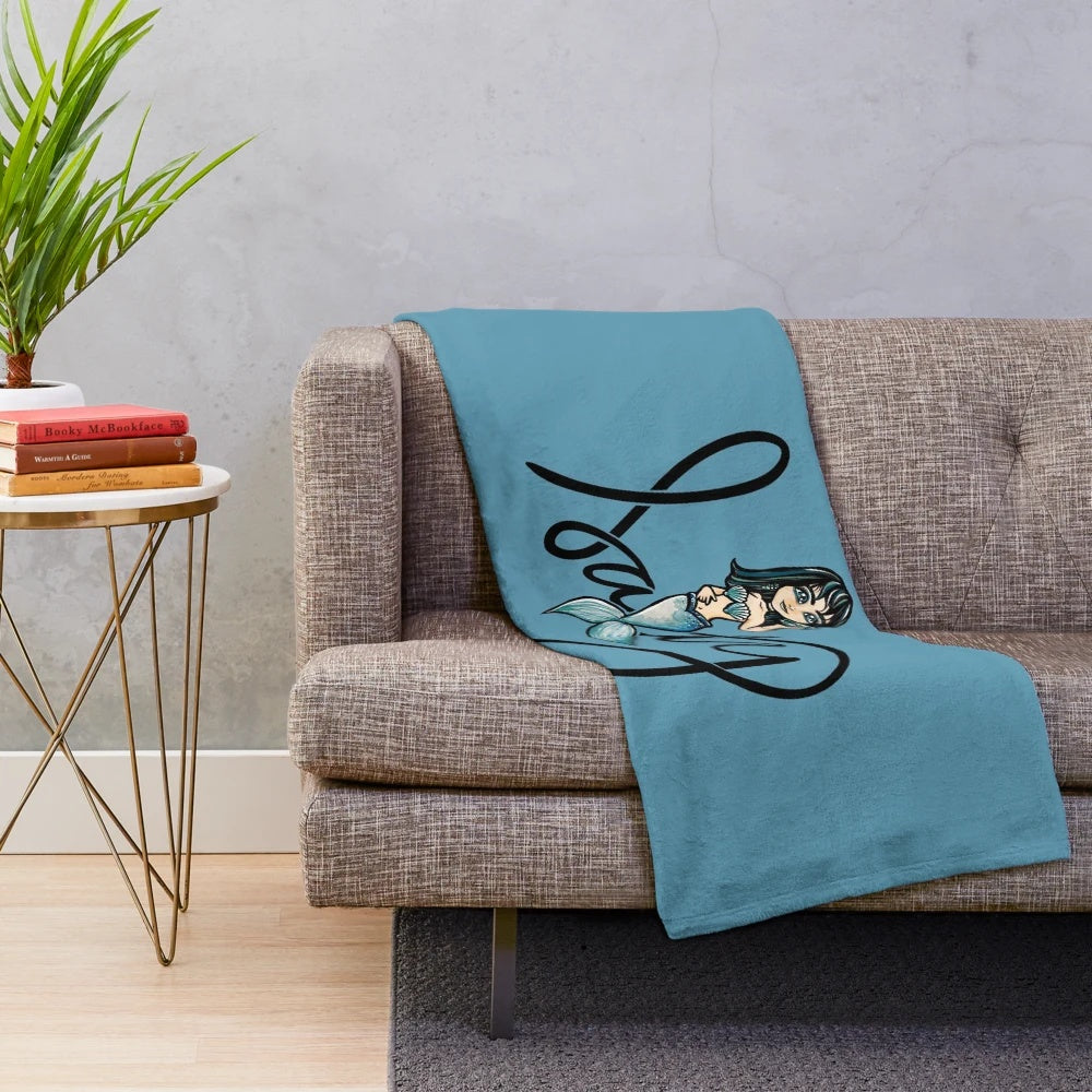 Salty Mermaid Plush Blanket for Mermaid Lovers