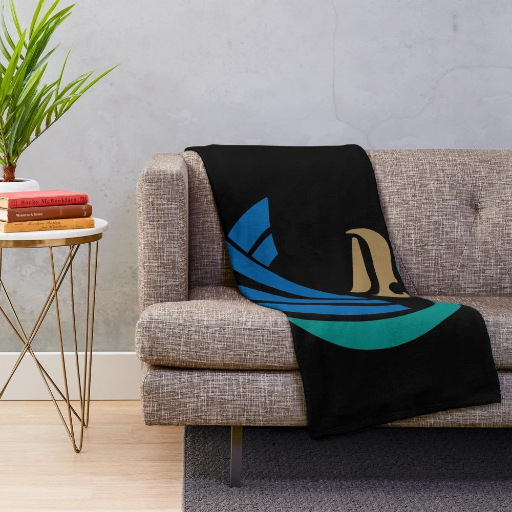 Soft plush blanket featuring Salve Regina University logo