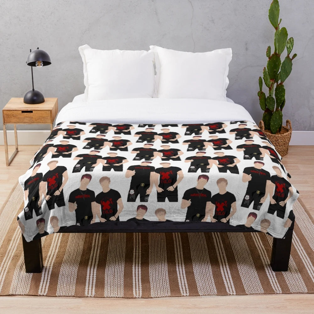 Sam and Colby Inspired Plush Blanket