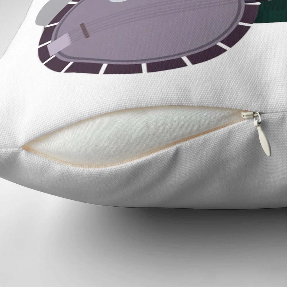 Soft, festive "Sam the Snowman" Banjo Medley-themed pillow