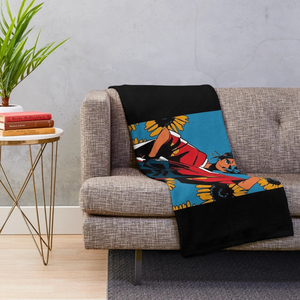 Samurai Champloo Fuu inspired plush blanket