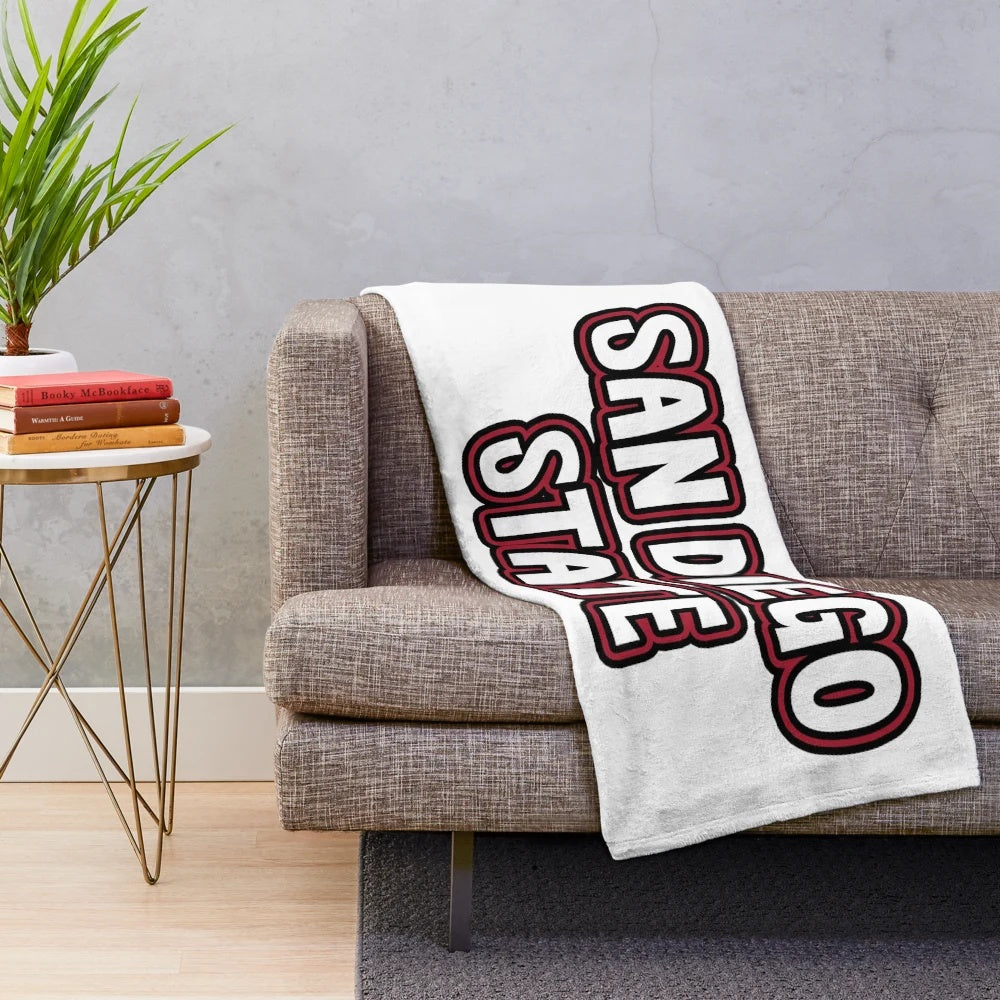 San Diego State Inspired Plush Blanket
