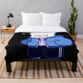 Soft and cuddly plush blanket featuring the beloved Undertale character, Sans the skeleton
