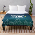 Soft and cozy plush blanket featuring fantasy book themes and designs