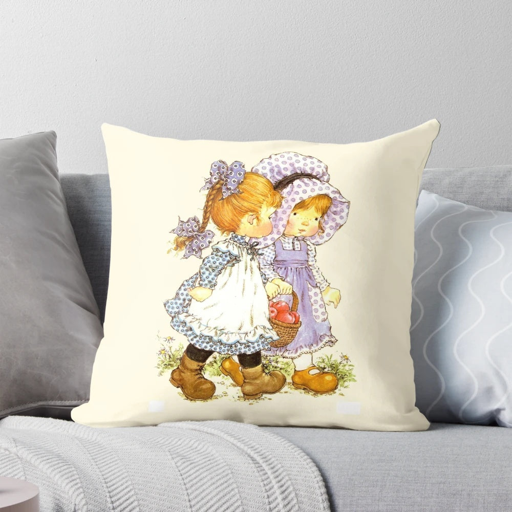 Soft, plush Sarah Kay-designed decorative throw pillow for the home