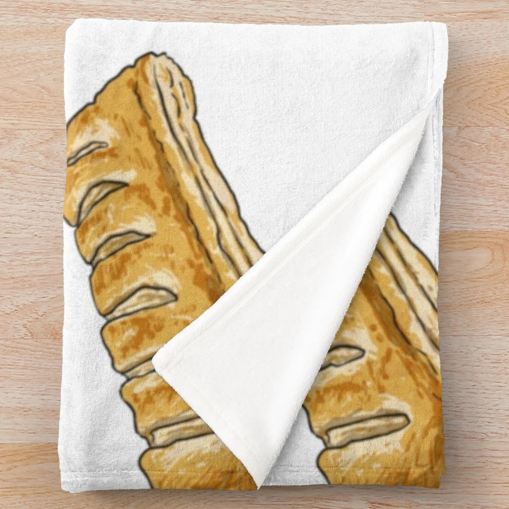 Sausage roll plush blanket in a soft, cozy design