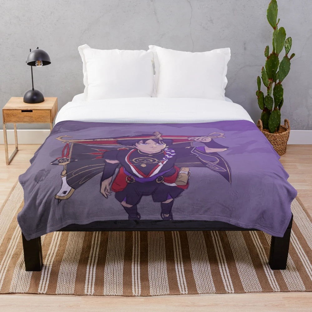 Scaramouche Plush Blanket from Genshin Impact