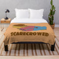 Scarecrowed plush blanket with cute toad design