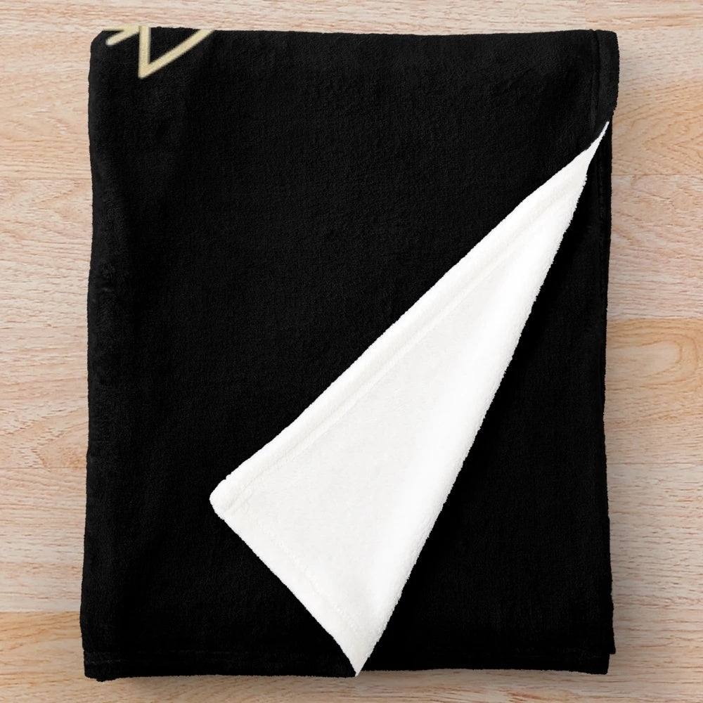 Vibrant plush blanket featuring sci-fi and pop culture elements like UFOs and aliens