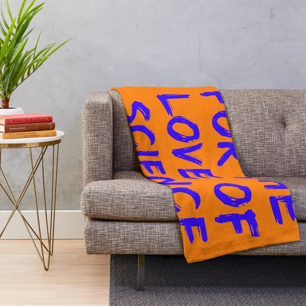 Soft and Cozy Plush Blanket with a Science Theme