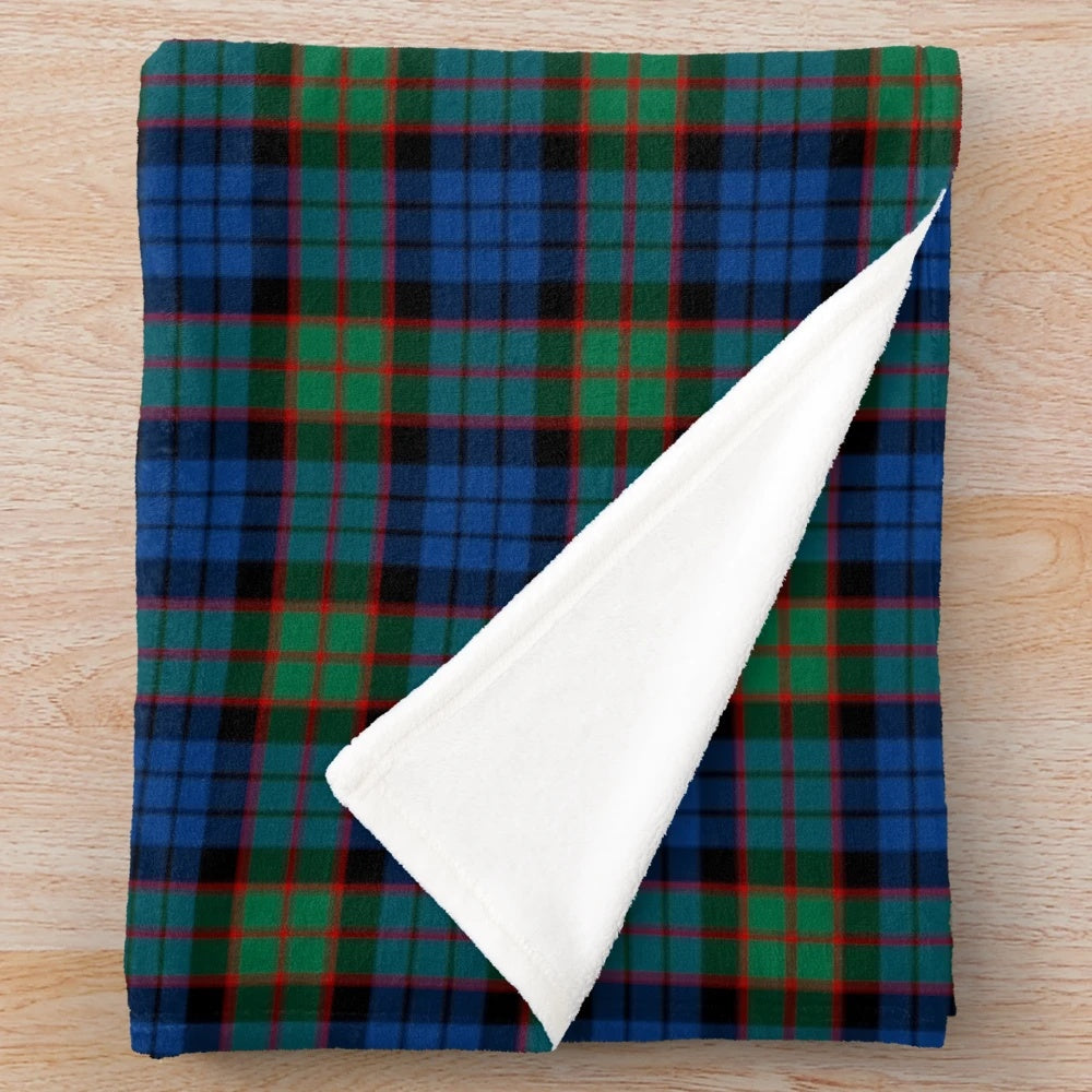 Clan Fletcher tartan plush fleece blanket