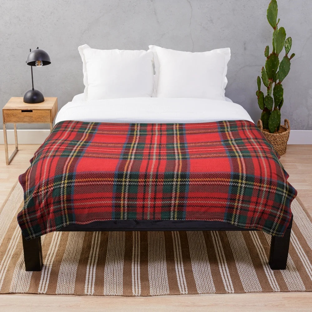 Royal Stewart Tartan Plush Blanket