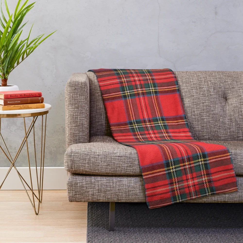 Royal Stewart Tartan Plush Blanket