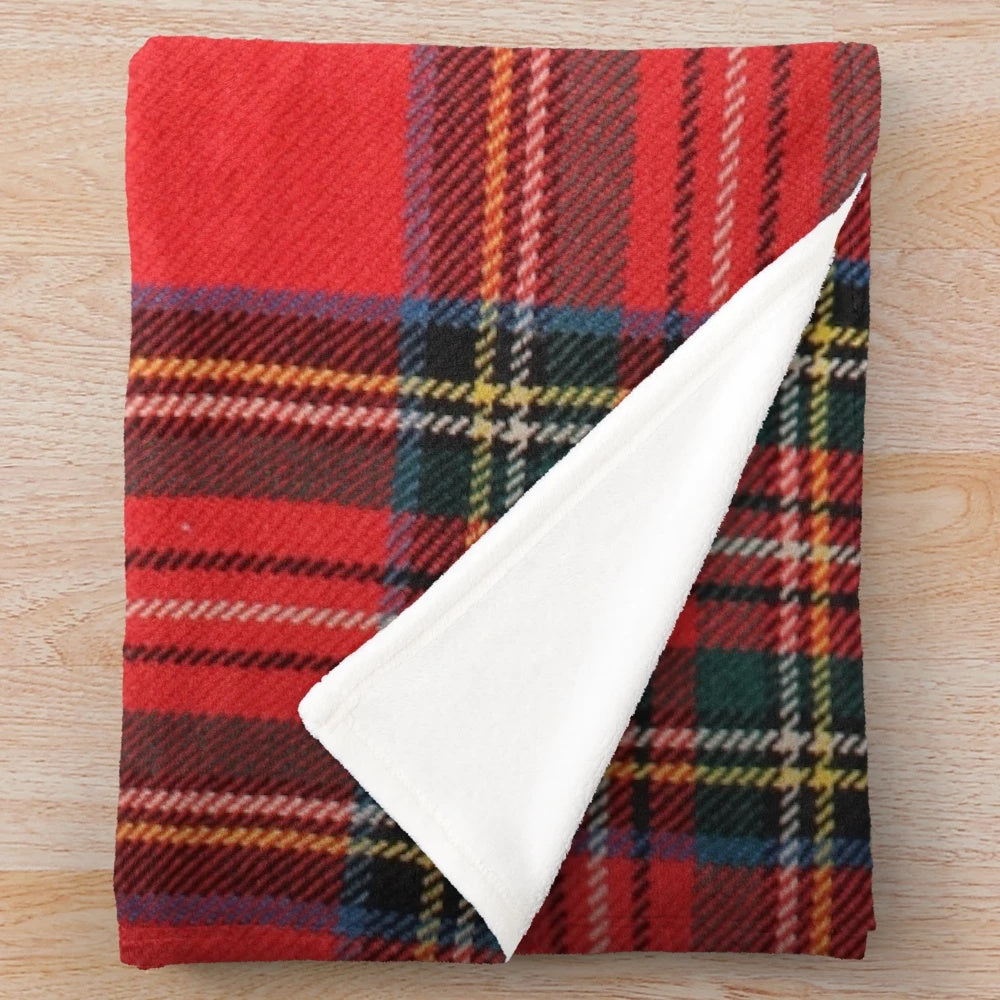 Royal Stewart Tartan Plush Blanket