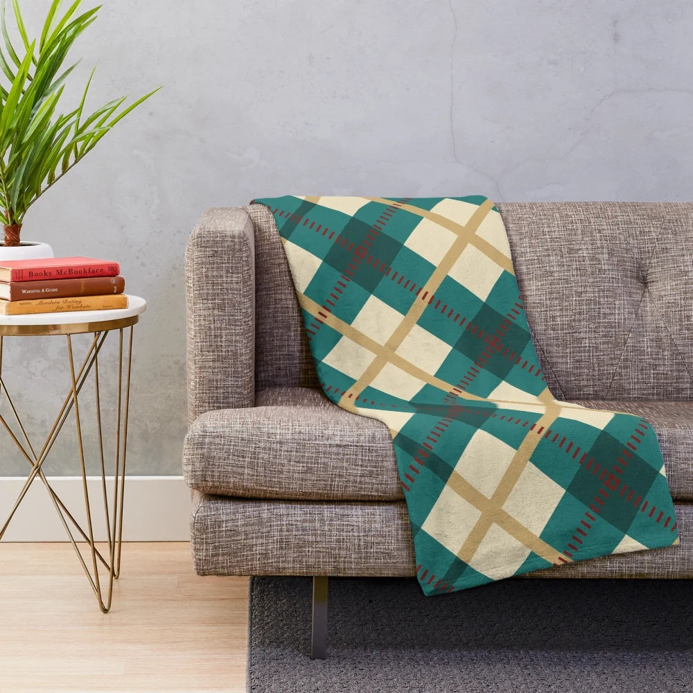 Soft and plush scottish plaid blanket