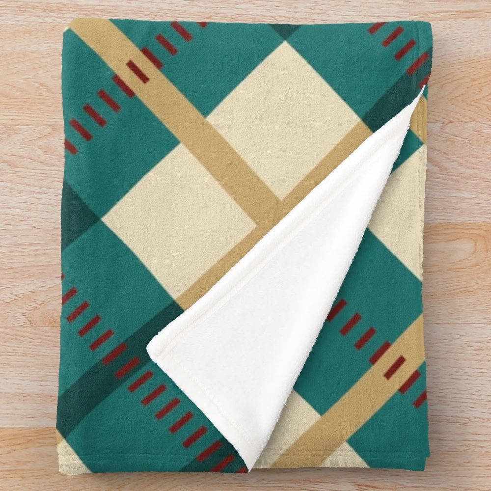 Soft and plush scottish plaid blanket