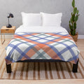 Soft and warm scottish plaid plush blanket