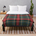 Soft and warm Scottish tartan pattern plush blanket