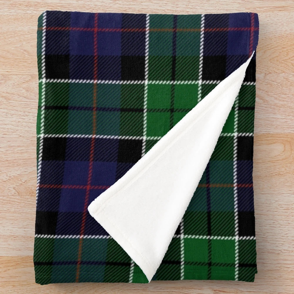 Clan Leslie Tartan Pattern Plush Blanket