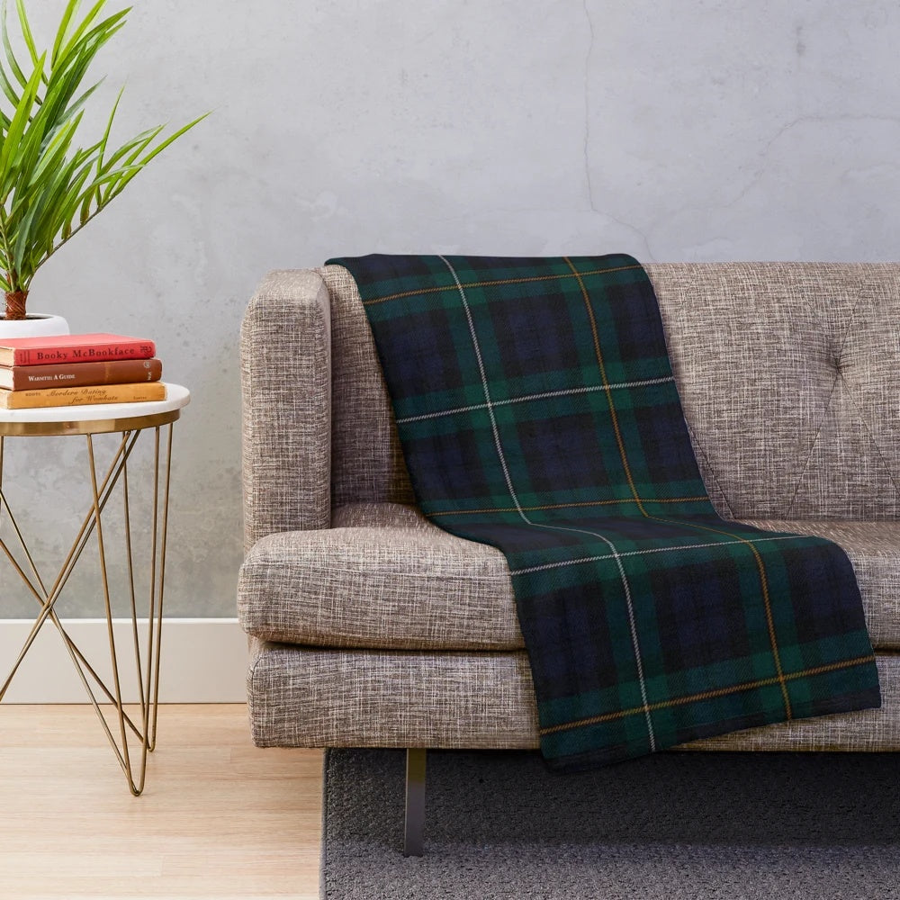 Campbell of Loudoun Scottish Tartan Plush Blanket