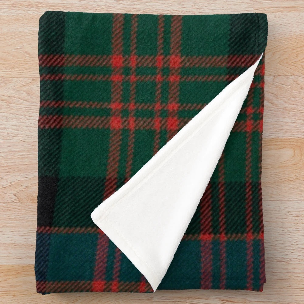 Cameron of Erracht Scottish tartan plush blanket