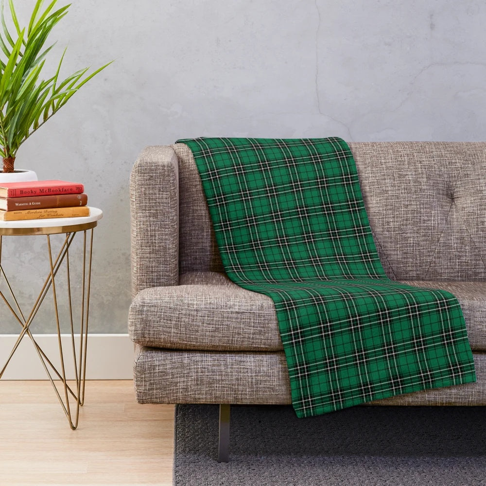 Clan MacLean Hunting Tartan Plush Blanket