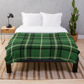 Scottish tartan pattern plush blanket
