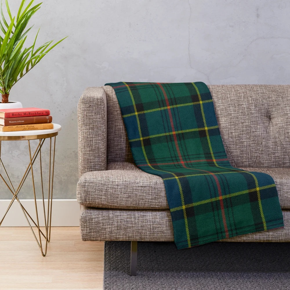 Ogilvie Scottish tartan plush blanket