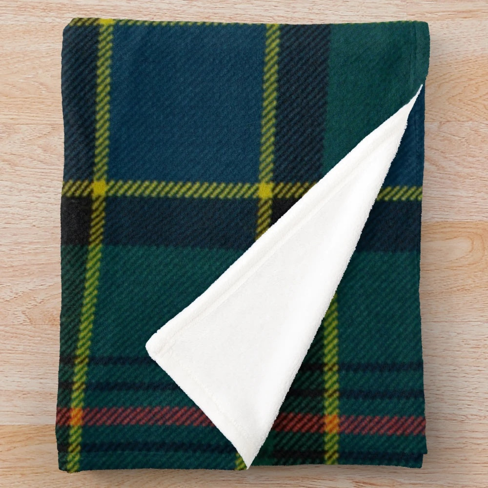 Ogilvie Scottish tartan plush blanket