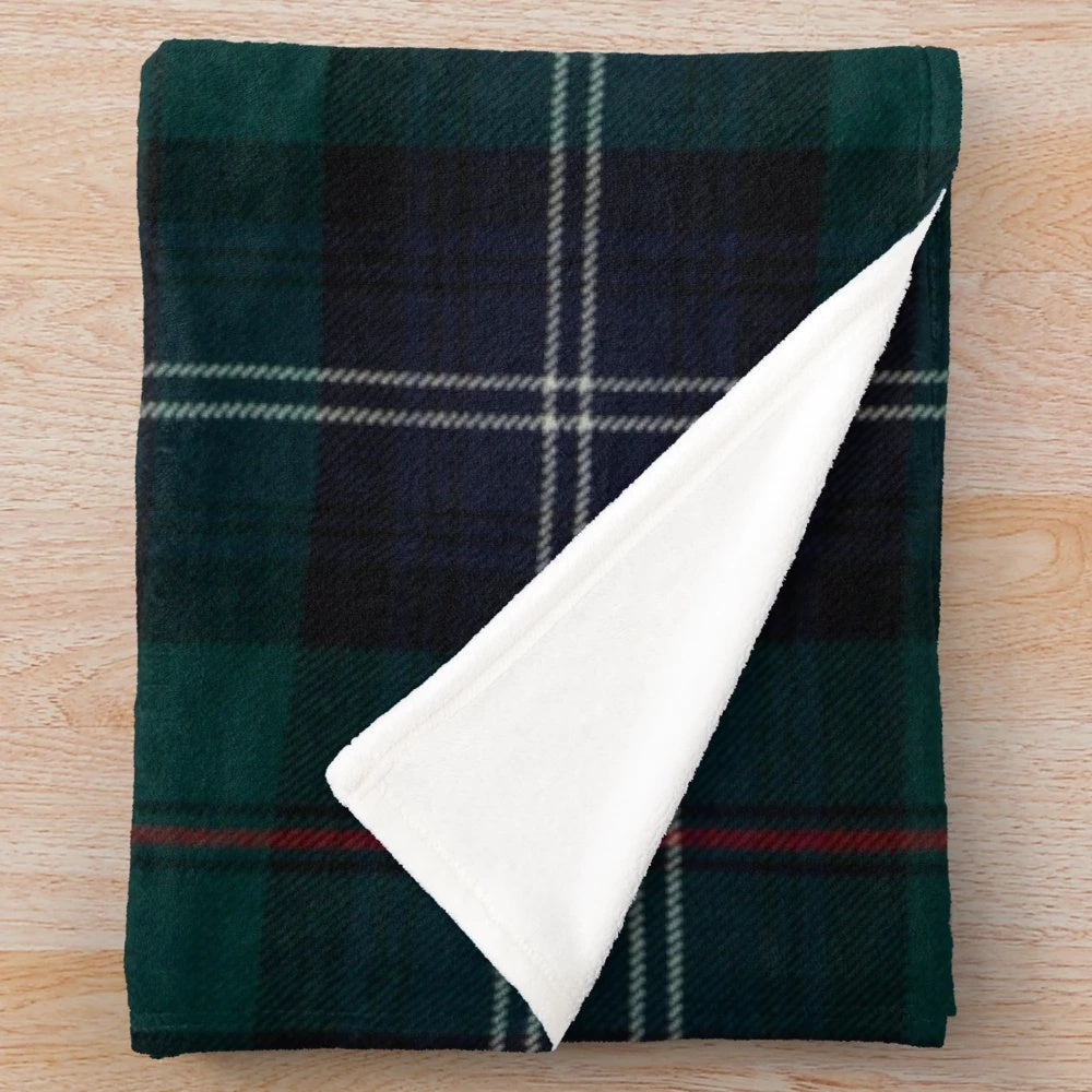 Soft and warm scottish tartan plush blanket