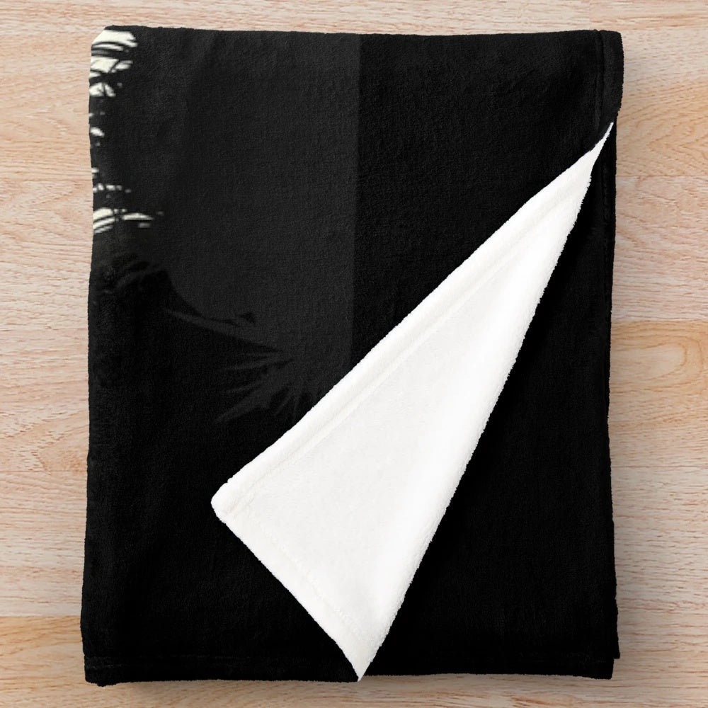 Soft plush blanket featuring a Scottish Terrier dog silhouette in front of the moon