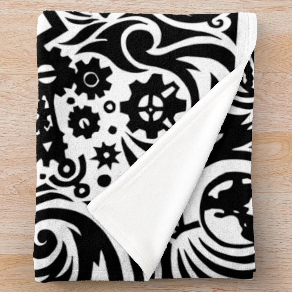 SCP Foundation logo printed on a soft, plush blanket