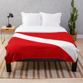 Scuba diving flag plush blanket with diver down design