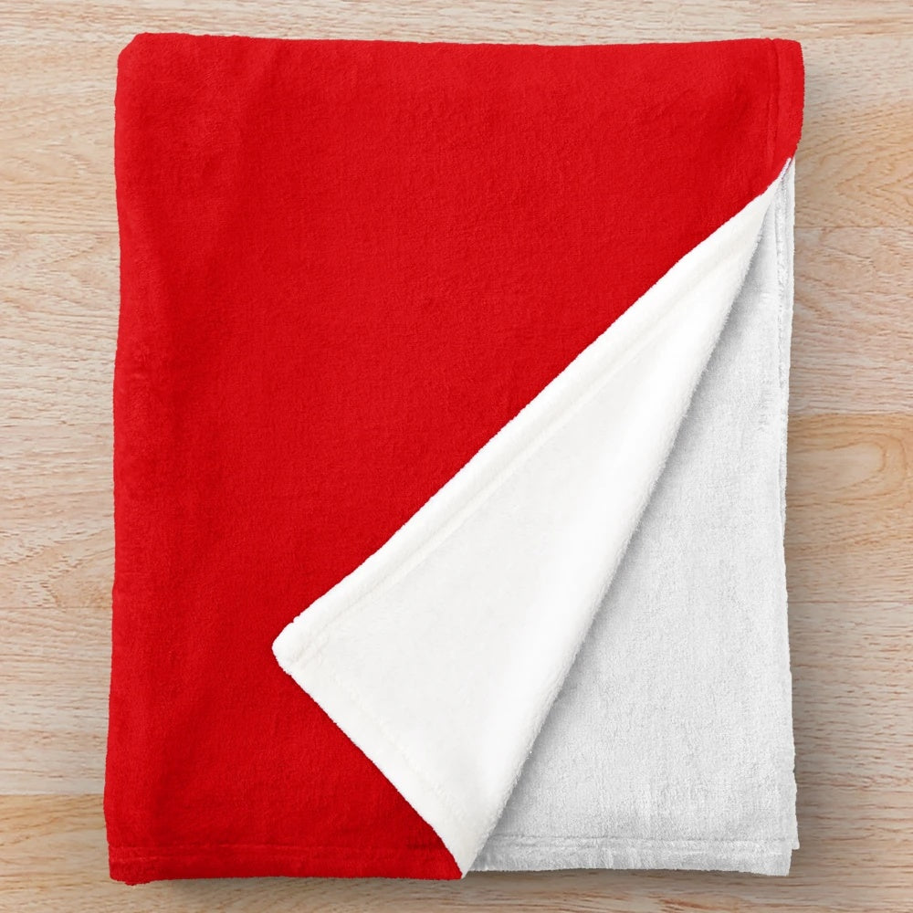 Scuba diving flag plush blanket with diver down design