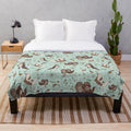Soft and cuddly sea otter plush blanket with a cute otter design