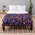 Soft and cuddly sea slug plush blanket for marine life enthusiasts