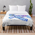 Soft and cuddly sea turtle plush blanket for children's room decor