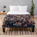 Soft plush blanket featuring Sebastian Stan as Bucky Barnes from Marvel