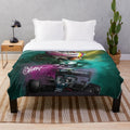 Sebastian Vettel Inspired Plush Blanket for Formula 1 Racing Fans