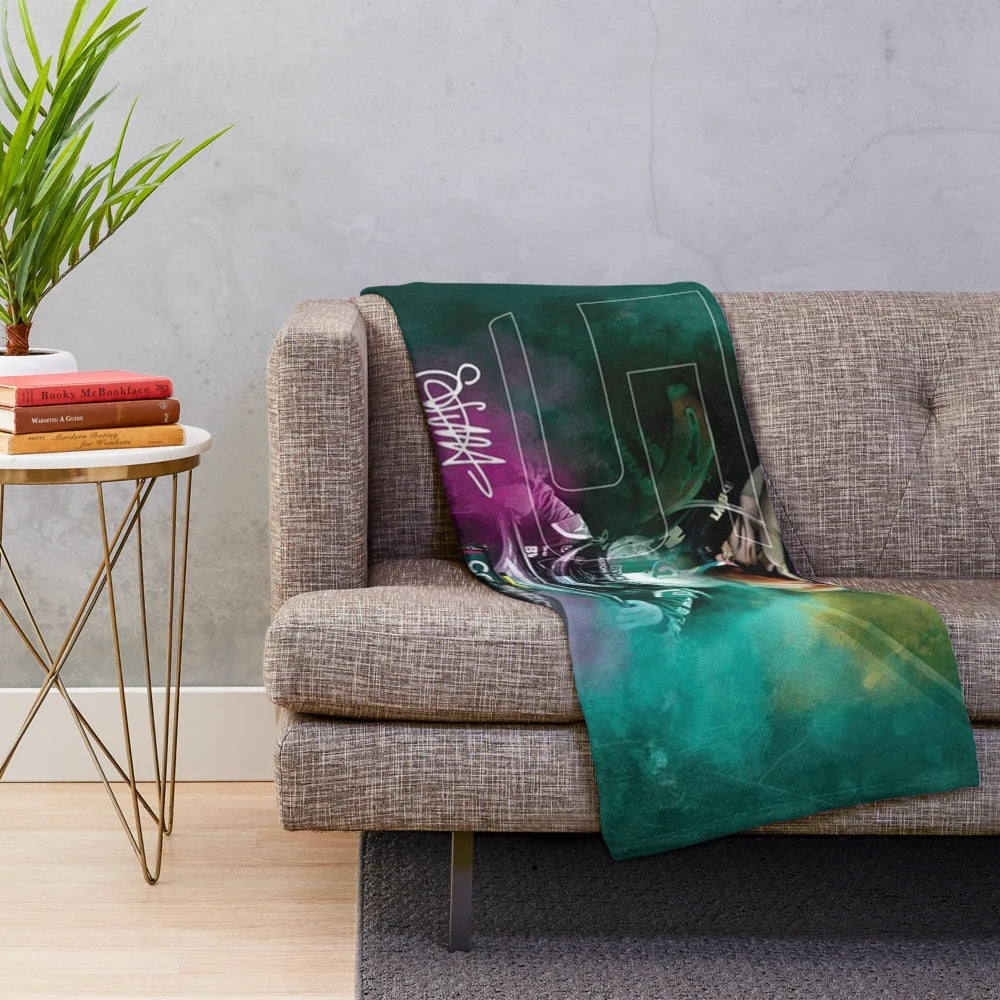 Sebastian Vettel Inspired Plush Blanket for Formula 1 Racing Fans