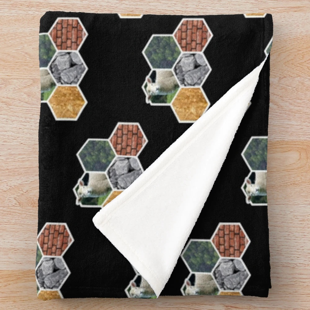 Settlers of Catan inspired plush blanket
