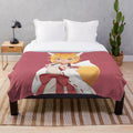 Sewayaki Kitsune no Senko-san plush blanket, a soft and fluffy home accent for anime enthusiasts